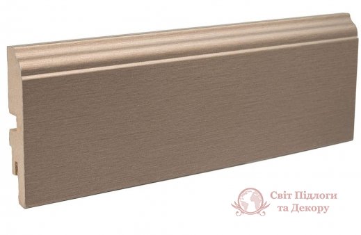 Плінтус мдф алюміній Luciano кол. P4 82x15, арт. 500AMC82BBKP4 фото №1