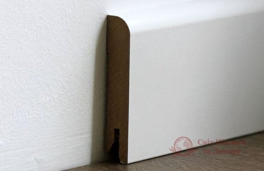 Плінтус мдф білий Pedross 6051 70x15 фото №1