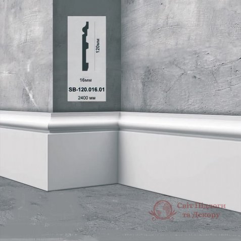Плінтус для підлоги Perimeter арт. SB-120.016.01 фото №2