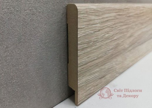 Плинтус мдф Super Profil СП1260, Дуб Сонома серо-коричневый 60x12 фото №1