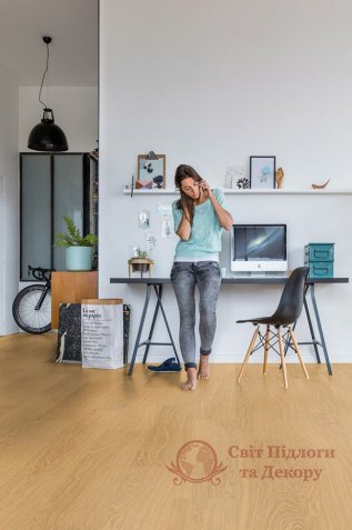 Вінілова плитка Quick-Step Pulse Click, Дуб чистий мед PUCL40098 фото №3