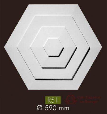 Стельова розетка Nmc, кол. Arstyl арт. R51 фото №2 Стельова розетка Nmc, кол. Arstyl арт. R51 фото №2