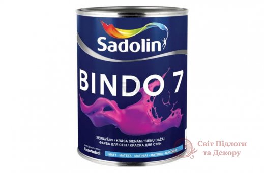 Краска моющаяся Sadolin BINDO 7 (2,5 л) фото №1