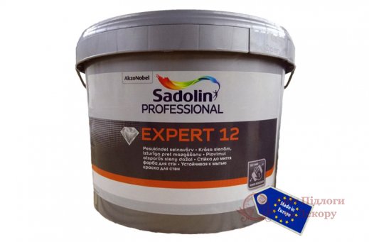 Краска полуматовая Sadolin EXPERT 12 (10 л) фото №1