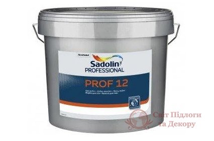 Краска полуматовая латексная Sadolin PROF 12 (10 л) фото №1