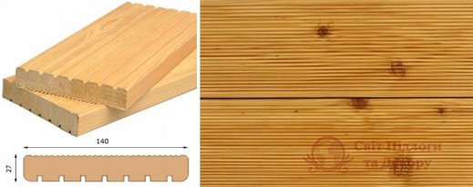 Террасная доска массив Сибирская Лиственница, сорт AB фото №1