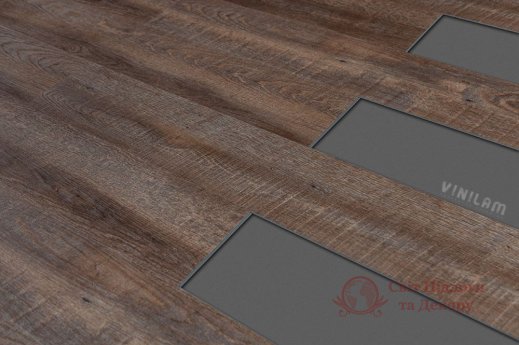 Вінілова плитка Vinilam click 4 mm, Дуб Майнц 81137 фото №3