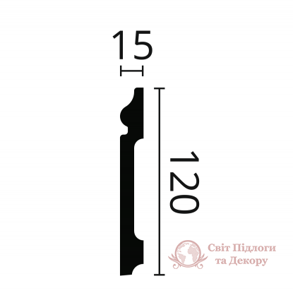 Плинтус напольный Nmc, колл. Wallstyl арт. FL2 (2440) фото №2