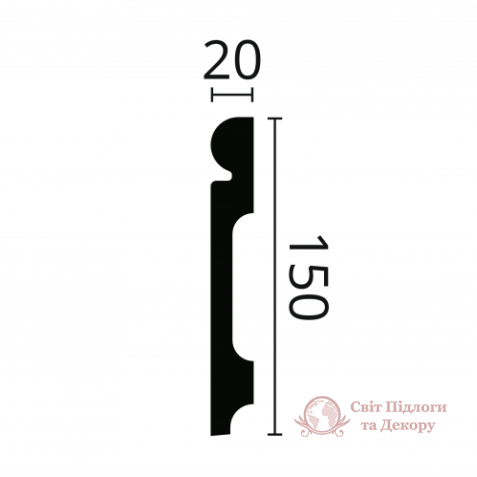 Плинтус напольный Nmc, колл. Wallstyl арт. FL4 (2440) фото №2