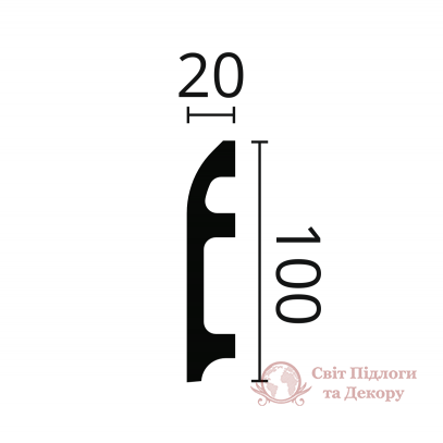 Плинтус напольный Nmc, колл. Wallstyl арт. FL5 (2440) фото №2