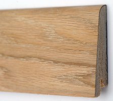 Плинтус деревянный шпонированный Kluchuk Rustique 60 Дуб шлифованный