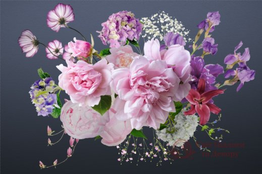 Фотообои 2 Дизайнерские цветы, арт. 31026 фото №1 Фотообои 2 Дизайнерские цветы, арт. 31026 фото №1