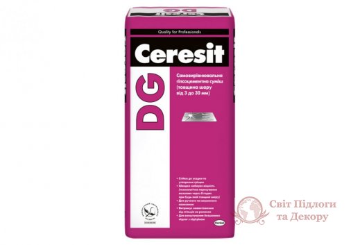 Нивелирующая смесь для стяжки Ceresit DG (25 кг) фото №1
