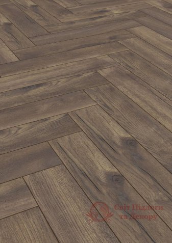 Ламінат Herringbone, Дуб Паттерсон темний 4766 фото №1 Ламінат Herringbone, Дуб Паттерсон темний 4766 фото №1