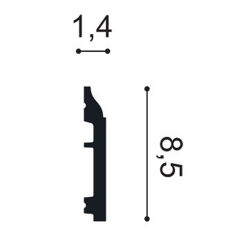 Плінтус для підлоги гнучкий Orac Decor арт. SX172F фото №2