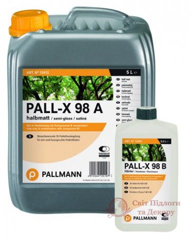 Паркетный лак PALLMANN Pall-X 98 глянец (5,5 л) фото №1