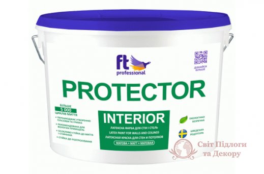Краска влагостойкая Ft professional PROTECTOR INTERIOR (1 л) фото №1